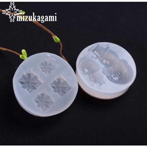1pcs UV Resin Jewelry Liquid Silicone Mold Snowman Ethereal Giff Charms Molds For DIY Intersperse Decorate Making Jewelry