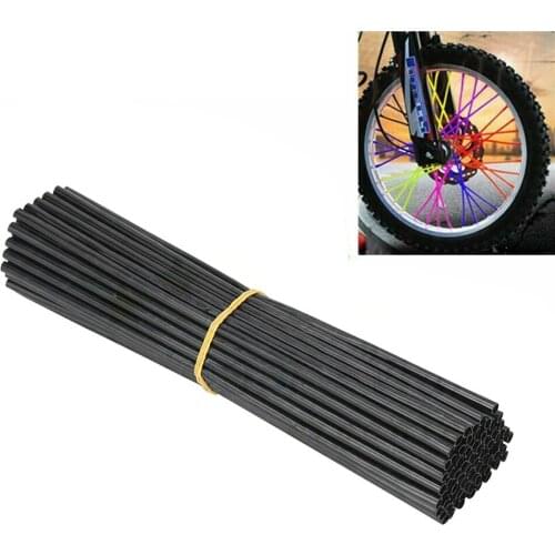 72pcs Universal Motorcycle Spoke Skins Covers Wrap Wheel Rim Guard Protector Motorbike Decoration Accessories For Dirt Bike