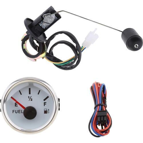 2 inch 12V Car Fuel Level Gauge Meter Fuel Sensor E-1/2-F Pointer Fuel Tank Sending Units COMBO SALE