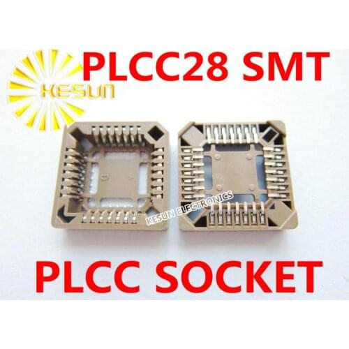 FREE SHIPPING 34PCS PLCC28 PLCC 28pins SMT type IC Socket