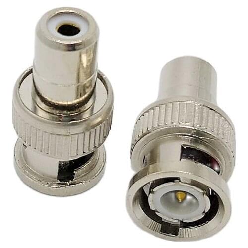 BNC to RCA connector BNC Male to RCA Female Plug Straight Convert Connector Adapter