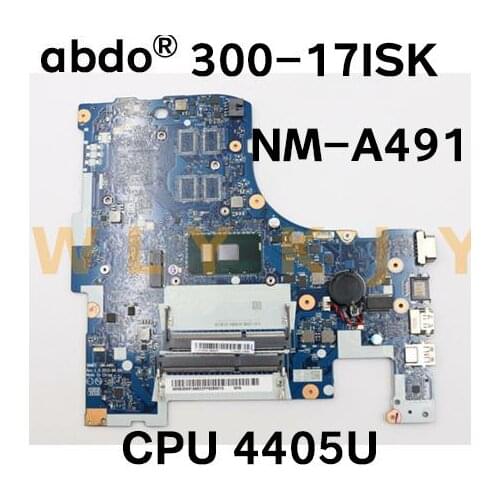 For Lenovo Ideapad 300-17isk B71-80 laptop motherboard BMWD1 NM-A491 motherboard CPU 4405U SR2EX DDR3 100% test work