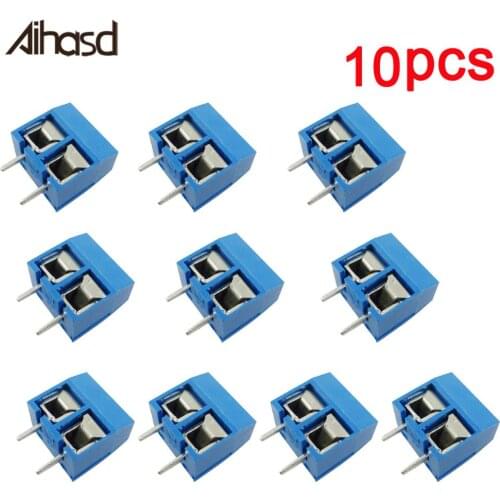 10PCS 2P KF301-2P 5.08mm Blue Connector Screw Terminal Block