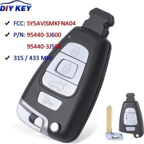 DIYKEY Smart Remtoe Key 315/433MHz PCF7952A for Hyundai Veracruz 2007-2012 FCC: SY5AVISMKFNA04 PN: 95440-3J600 / 95440-3J500