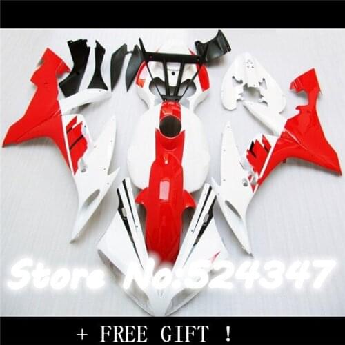 Motorcycle Fairing Kit for YAMAHA YZFR1 04 05 06 YZF R1 2004 2005 2006 YZFR1000 ABS red white black Fairings set