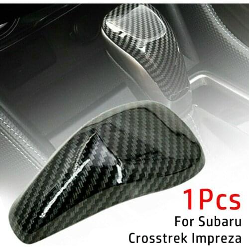 1 Pcs Gear Shift Cap For Subaru Crosstrek Forester Impreza Carbon Fiber Gear Shift Lever Knob Cover Dry Carbon Speed Gear Shift
