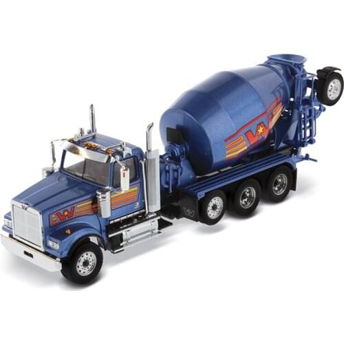 Diecast 1/50 Scale Western Star 4900 Cement Tank Truck Mixer Truck Alloy Car Model Collectible Decoration Gift Hot Toys