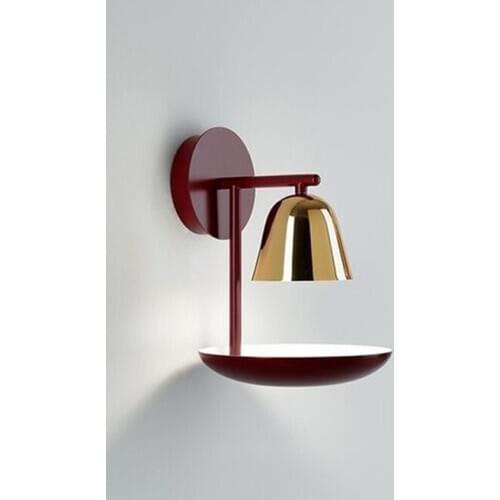 Loft luminaria led wood living room bedroom corridor espelho wall lights for home