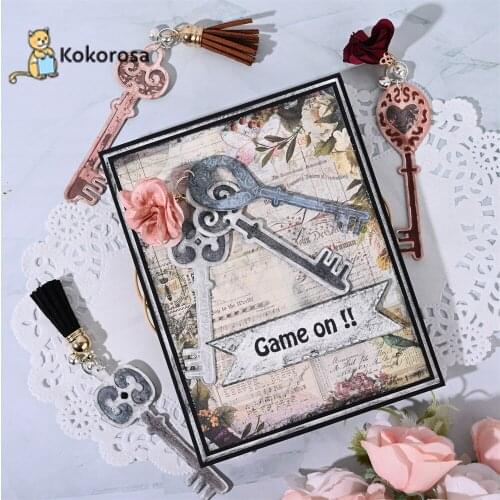Kokorosa Key Model Cutting Dies Metal Dies Scrapbooking Album Card Making Embossing Stencil Diecuts New 2021
