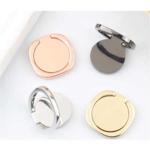 UVR 90 Degree Metal Finger Ring Circle Desk Smartphone Stand Holder Mobile Phone Holder Stand For iPhone Xiaomi All Phone