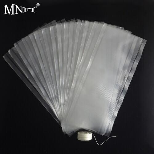 MNFT 30Pcs Water Soluble PVA Fishing Bag+20m Taska Breakdown PVA String Bait Thrower Fishing Accessories