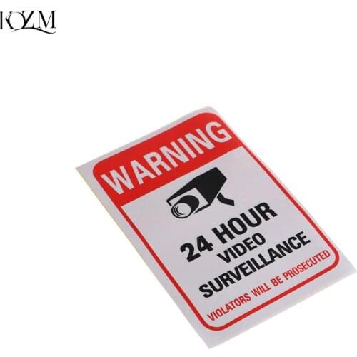 NEW 10pcs/lot Waterproof Sunscreen PVC Home CCTV Video Surveillance Security Camera Alarm Sticker Warning Decal Signs