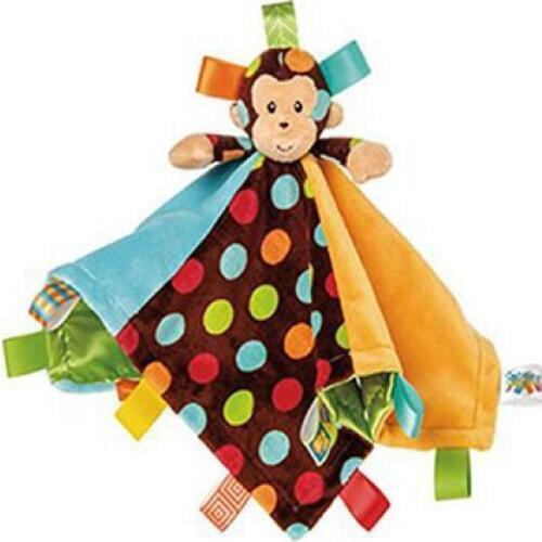 Plush playmate fun cognition handkerchief educational 33cm gift shine dot kids monkey appease towel rattle soft baby toy