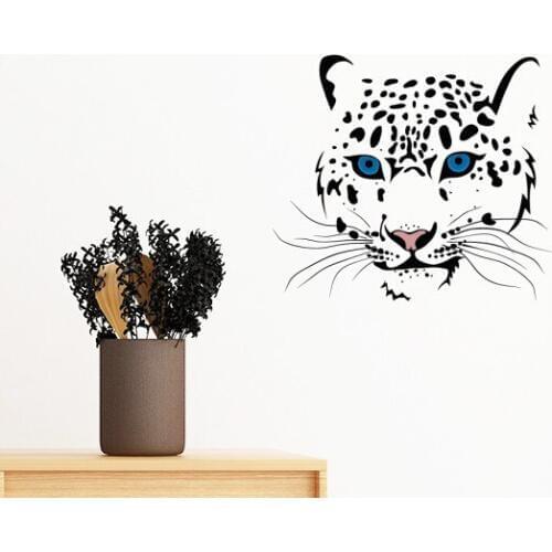 White Tiger Head Animal Removable Wall Sticker Art Decals Mural DIY Wallpaper for Room Decal