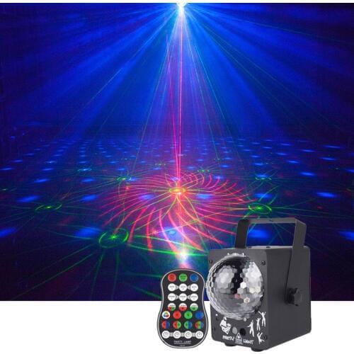 Sharelife 60 RG Laser Gobos with RGB LED Magic Ball Mixing Effect Projector Light DJ Show Home Party Gig Stage Lighting YSH043