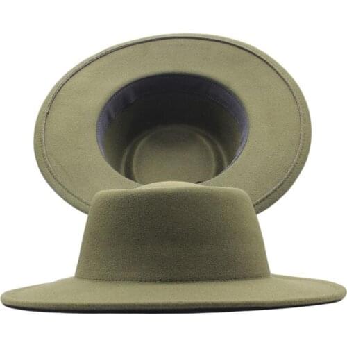 Ladies Wool Felt concave shape Hat ring woolen top Fedoras hat Women Warm ourdoor Sombrero hat Wedding Party Headwear