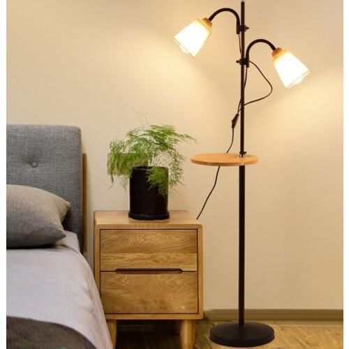 Modern Nordic painted floor lamps adjustable E27 LED simple retro floor light with 2 colors for living room study bed room hotel