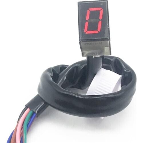 Led Universal Digital Gear Indicator Motorcycle Speedometer Motorbike Display Shift Lever Sensor