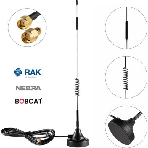 Helium Hotspot Miner 7 dBi Outdoor Antenna & Magnet Base for RAK Nebra Bobcat