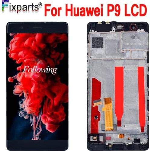 5.2" For Huawei P9 LCD Display Touch Screen Digitizer Assembly Replacement Parts For HUAWEI P9 LCD EVA-L09 EVA-L19 Free Shipping