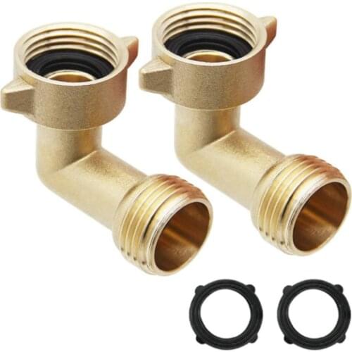 1pcs Hose adapter garden hose elbow connector 90 degree brass hose joint elbow suitable for motorhome water pipe hose joint