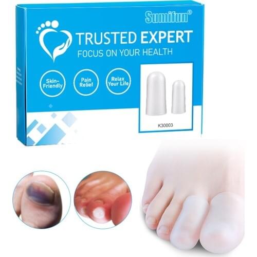 10pcs/set Silicone Toe Sleeve Toe Protection High Heeled Shoes Friction Toe Cover Transparent Toe Cap Protector Finger Toe Tube