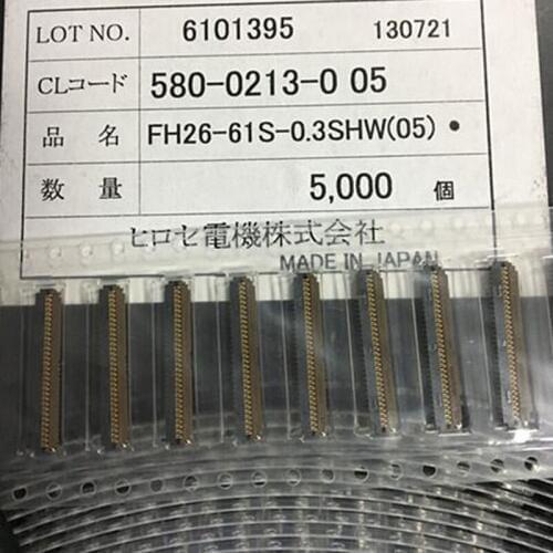 100pcs FPC Connector FH26-61S-0.3SHW 0.3 Pitch 61p HRS Connector Socket Plug LCD Screen Cable Socket