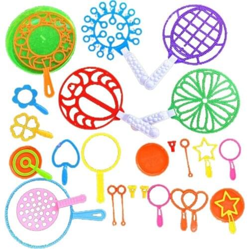 28Pcs Creative Colorful Bubble Wand Kit Bubble Making Wand Outdoor Activity & Party & Games for Kids