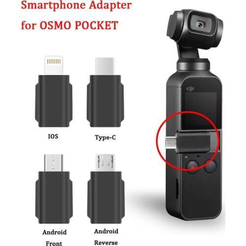 Smartphone Adapter Phone Micro USB TYPE-C Android IOS Connector For iPhone Huawei Xiaomi Samsung DJI OSMO Pocket camera