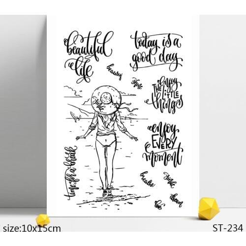 AZSG Wonderful Seascape Clear Stamps/Seals For DIY Scrapbooking/Card Making/Album Decorative Silicone Stamp Crafts