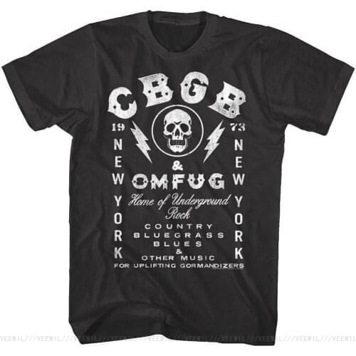 CBGB OMFUG NYC 1973 Home Of Underground Rock Billboard Mens T-Shirt Punk Concert Tee Shirt Fashion Classic Style