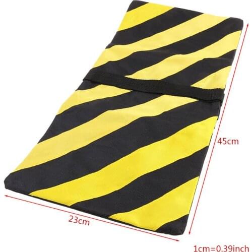 Dual Zipper Balance Sandbag Orange Black Stripes Photography Sand Bag for Tripod