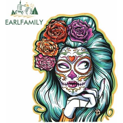 EARLFAMILY 13cm x 10.5cm for Artistic Modeling Figure Windows Car Sticker Bumper Cartoon Truck Decal Motorcycle Car Accessories