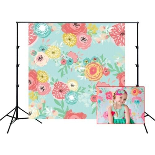 HUAYI Photography Backdrop Newborns Child Baby Birthday Photobooth Background Vintage Flowers Floral Photo Backdrop Props B-0730