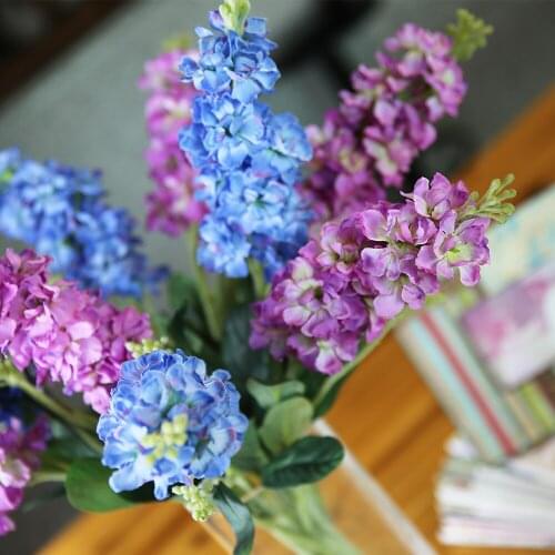 66cm Artificial Flowers Home Decor Christmas Wedding Decoration Household Products Fabrics Delphinium Decorative Fake Floral