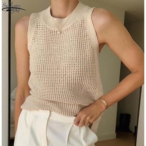 Chic Puff Sleeve Women Shirt Summer 2021 Loose Shirt Perspective Women Tops Korean Fashion OL Style Pockets Thin Blouse 14945