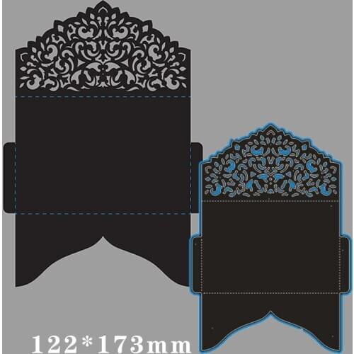 122*173mm Hollow flower Grid Bag Metal Dies for 2020 New Stencils DIY Scrapbooking Paper Cards Craft Making New Craft Decoration