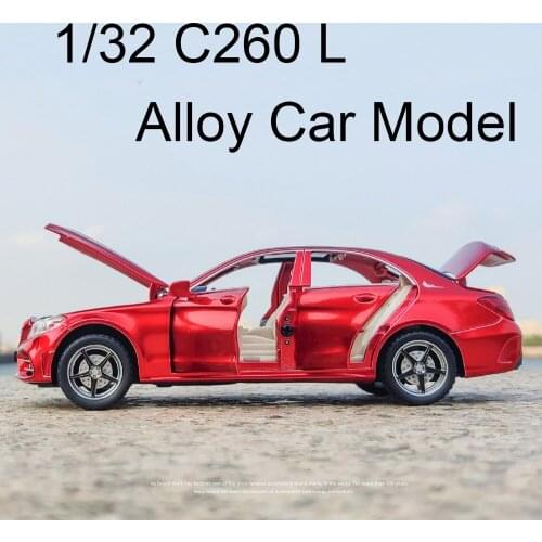 1:32 C260 L Metal Car Diecasts & Toy Vehicles Pull Back Car Alloy Car Collection Model Simulation Original Box Boys Toys Gifts