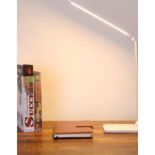 Stepless Dimmable Desk Reading Light Foldable Rotatable Touch Switch LED Table Lamp DC 5V USB Charging Port Timing
