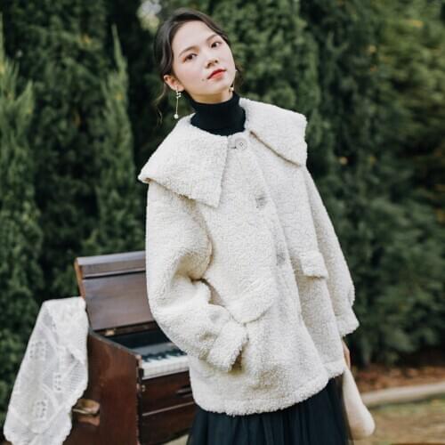 2020 new fashion womens clothing Turn-down Collar Single Breasted Solid Full coats and jackets women coat