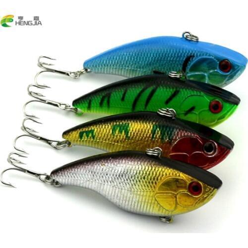 HENGJIA New Sinking Fishing Lure 14.6g/75mm Lipless Crankbaits Hard Artificial VIB Vibration Bait Variable Depth Fishing Tackle