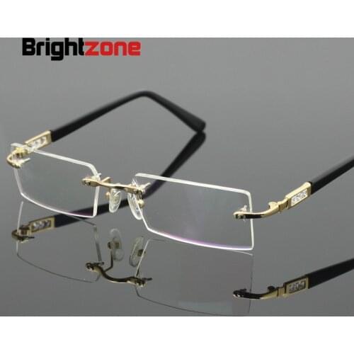 Brightzone Myopia Glasses Titanium Alloy Male Business Men Optics Spectacle Frame Fashion Brand Prescription Computer Eyeglasses