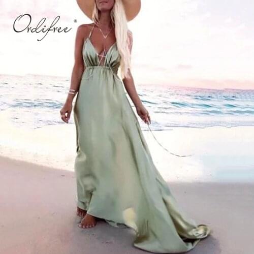 Ordifree Green Summer Dresses