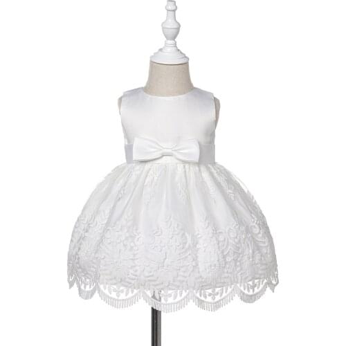 Baby Girls Dress Christening Dress For 0-2 Yrs Cute Princess Party Dress Toddler 1st Birthday Costumes Party Wedding Party Dress