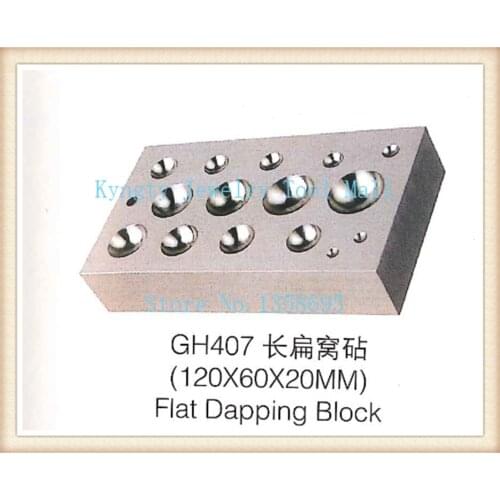 Flat Dapping Block Steel Jewelry Silversmith Forming Jewelers Doming Tool 120x60x20mm