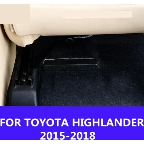 Under Seat Air Vent Outlet Conditioning Protective Cover Interior decoration Auto Accessories FOR TOYOTA HIGHLANDER 2015-2018