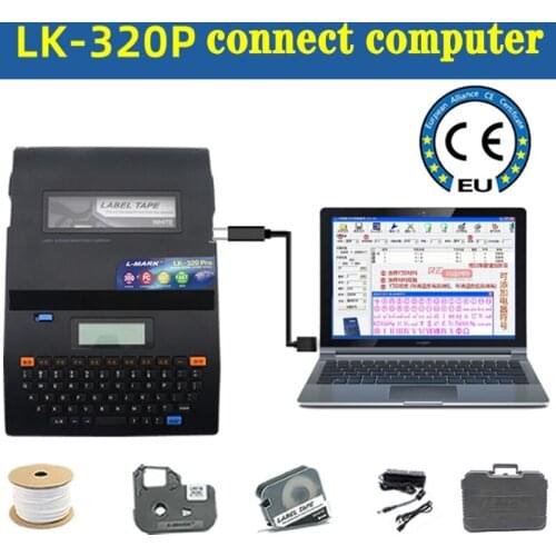 PVC Tube Printer Wire Marking Machine Cable id Printer +Can Connect PC Electronic Lettering Machine LK-320P
