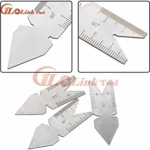 55/60 Center Gauge Angle Degrees Template Inch Metric Screw Thread Pitch Gauge Measuring Lathe Tools