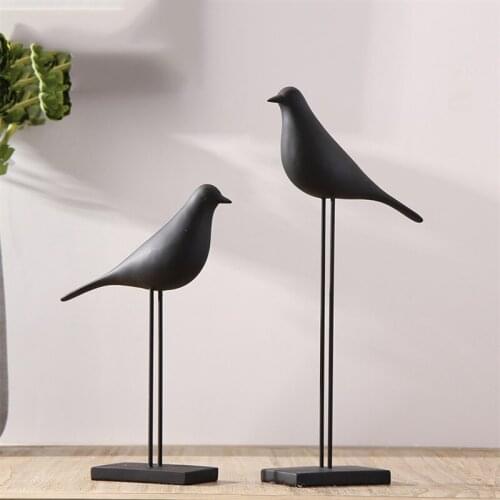 Nordic ins bird resin ornaments animal creative porch living room bedroom desktop figurines home decoration office crafts gifts