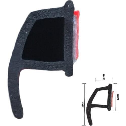 Universal P Type Car door sealing strip Auto edge Rubber Waterproof Dustproof Noise insulation strip Sound proofing with 3M Gule